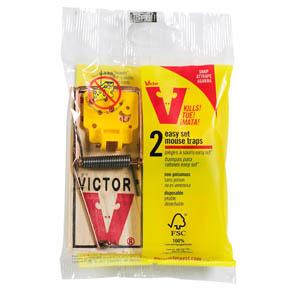 Victor Pest M035 Easy Set Wood Mouse Trap - 2/Pack