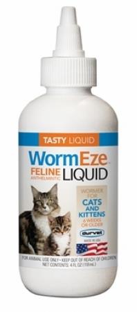 WormEze Feline, Liquid Cat Wormer, 4 oz. - Augusta Cooperative