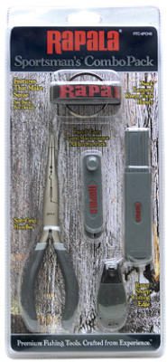 Rapala Angler's Combo Pack: Pliers, Clipper, Jig Buster, And Hook Sharpener – RTC-6PCHS